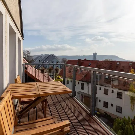公寓 Maisonette Mit Blick Ueber Stadt 耶拿